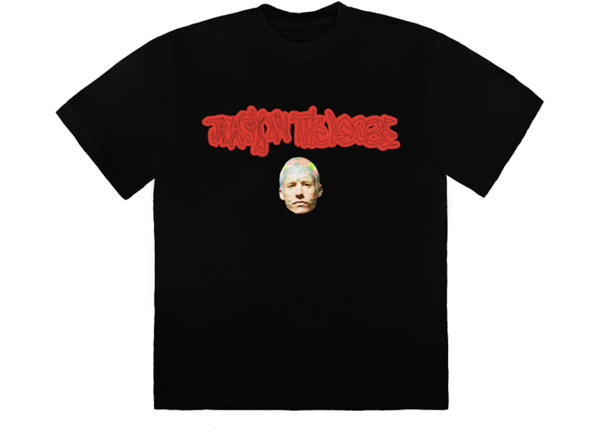 Travis Scott JACKBOYS On The Loose T-Shirt Black - vue 360