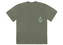 Travis Scott Jordan Cactus Jack Highest T Shirt Olive - authentic Travis Scott apparel