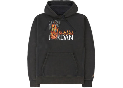 Travis Scott MJ Fleece Hoodie Black - authentic Travis Scott apparel