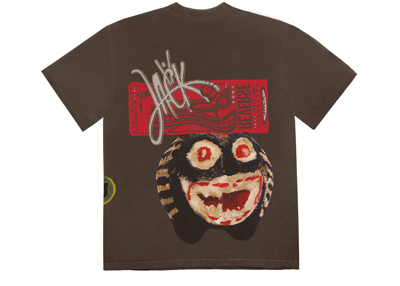 Travis Scott Never Backward T-shirt Brown - vue secondaire B