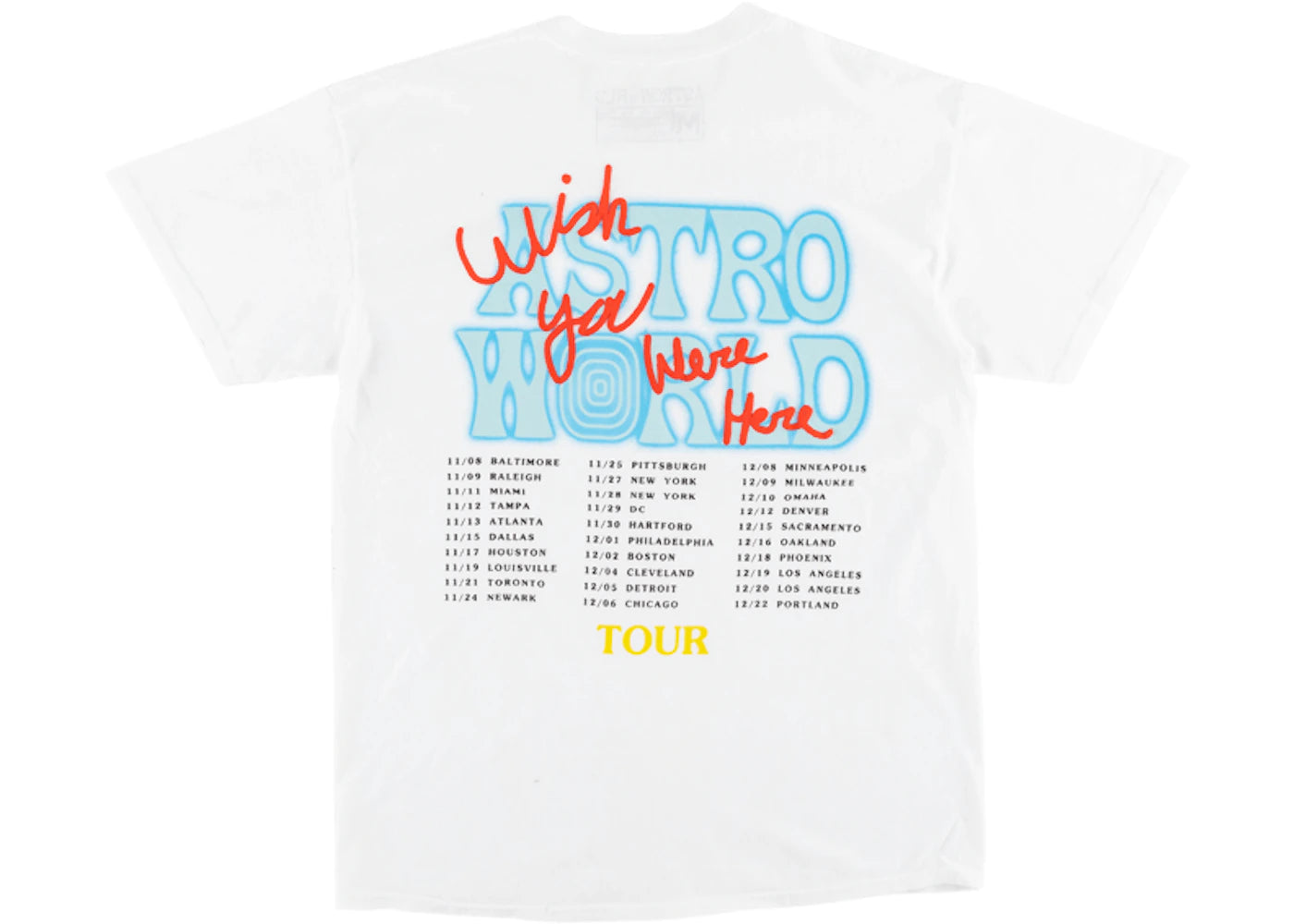 Travis Scott No Bystanders Tee White - vue secondaire A