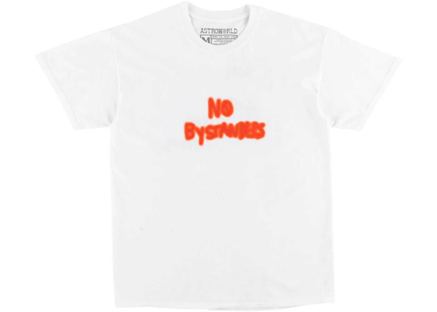 Travis Scott No Bystanders Tee White - vue 360