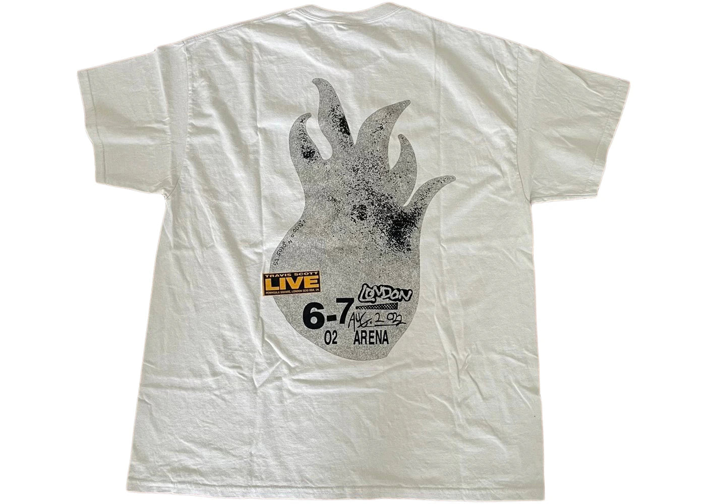 Travis Scott O2 Flame T-shirt White - vue secondaire B
