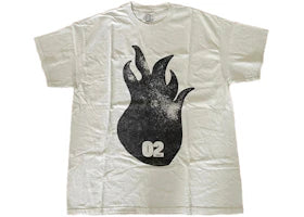 Travis Scott O2 Flame T-shirt White - vue 360