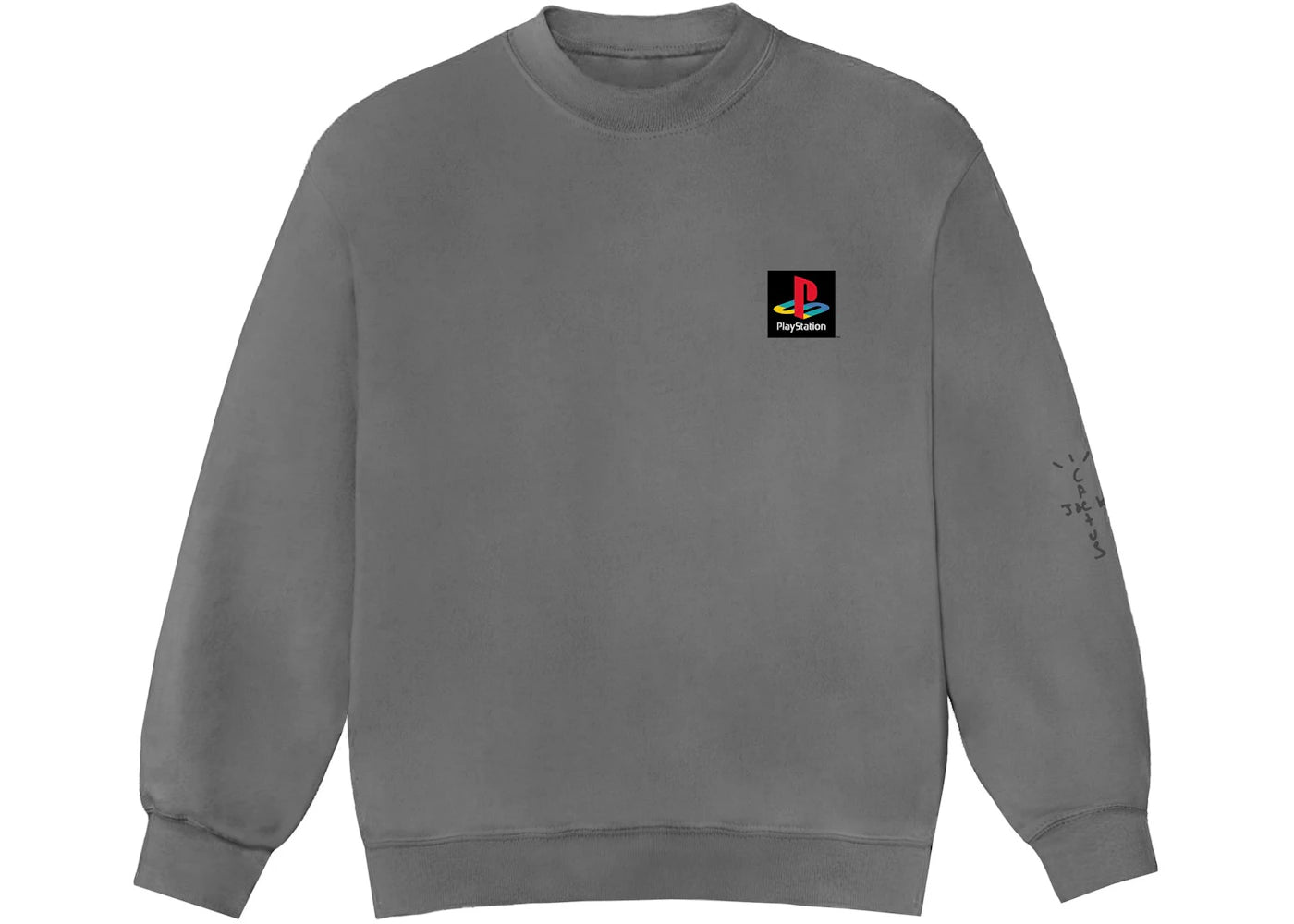 Travis Scott PS Classic Crewneck Washed Grey - vue secondaire A