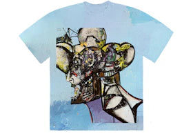 Travis Scott Portrait of Travis Tie Dye T-Shirt Multi - vue 360