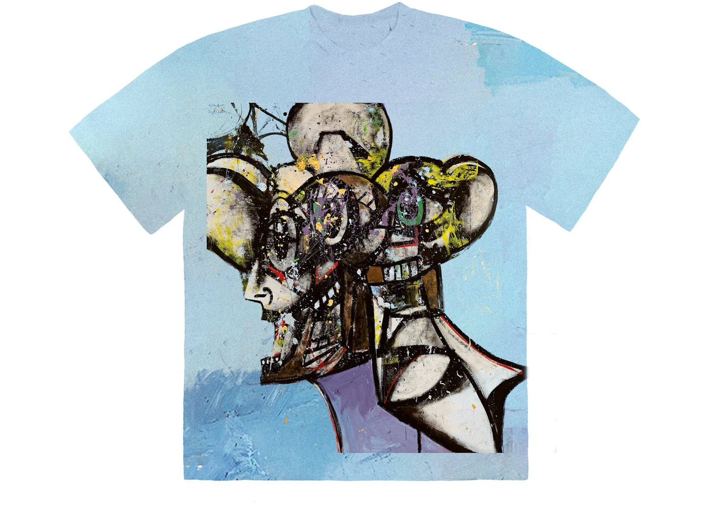 Travis Scott Portrait of Travis Tie Dye T-Shirt Multi - vue secondaire A