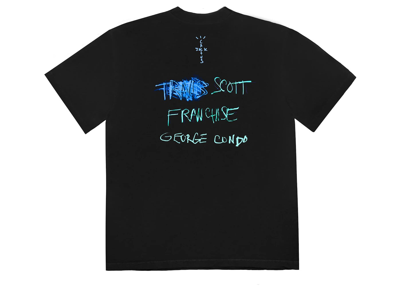 Travis Scott Portrait of Travis Title T-Shirt Black - vue secondaire B