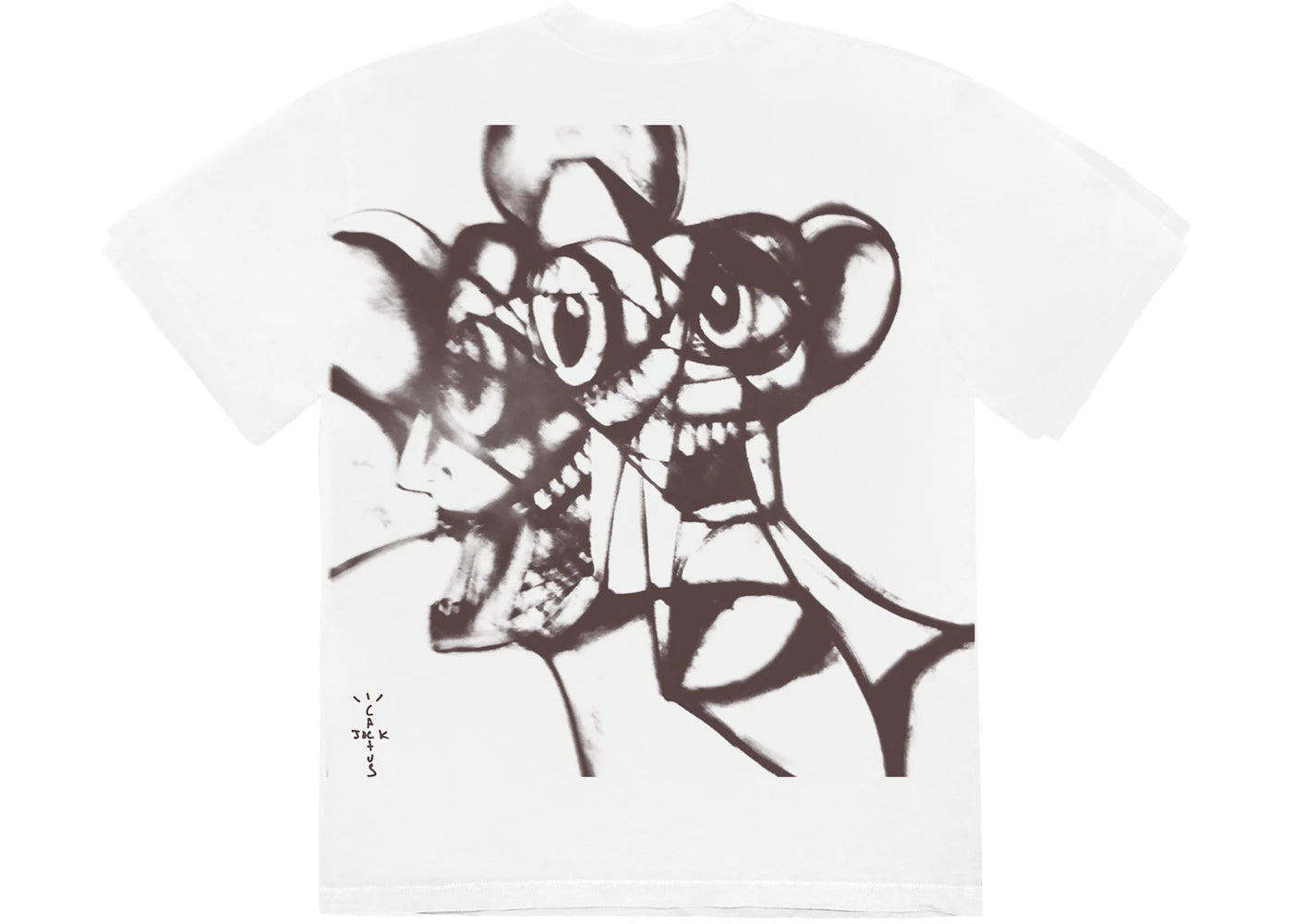 Travis Scott Portrait of Travis WIP T-Shirt White - vue secondaire B