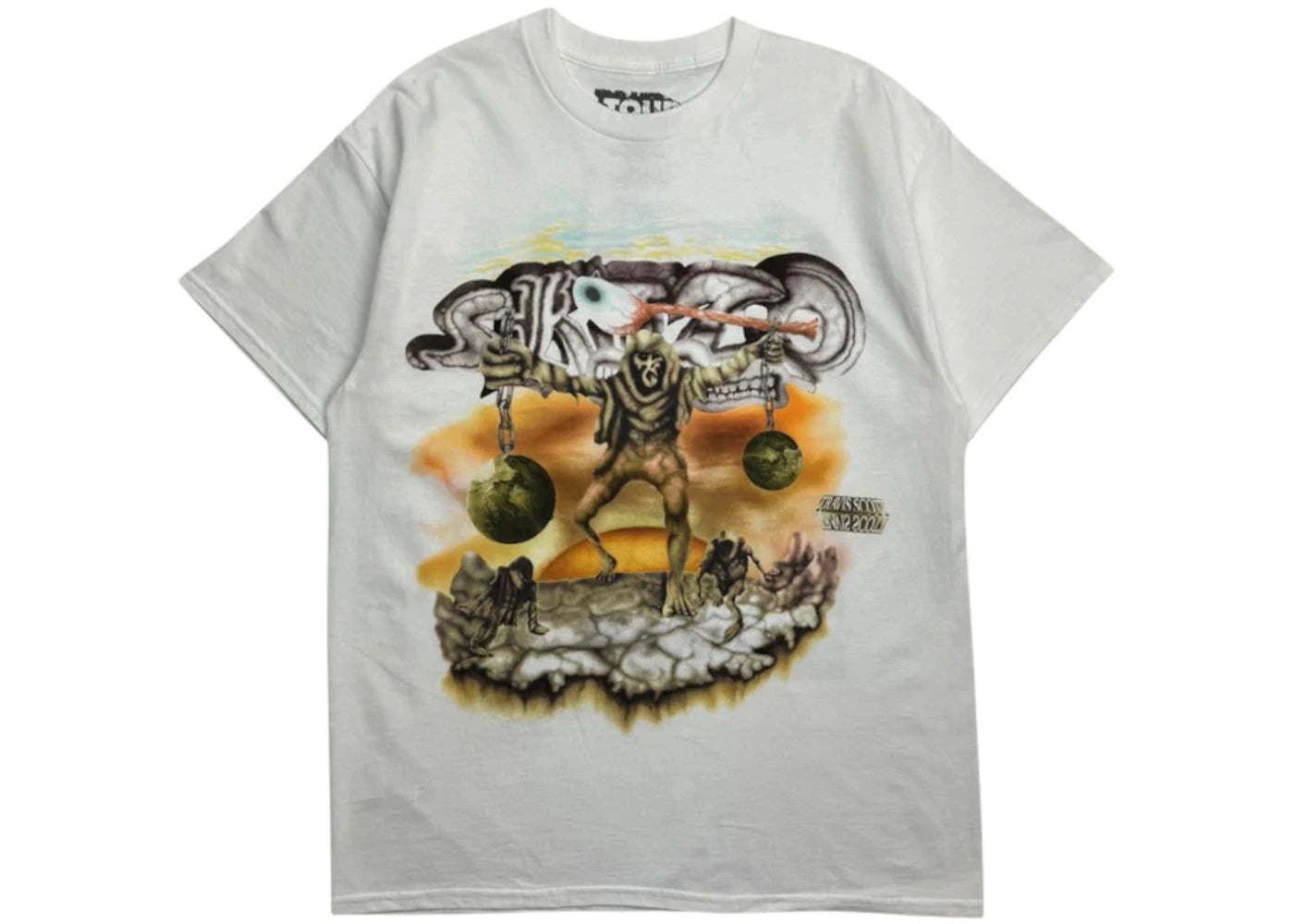 Travis Scott South America Skitzo T-Shirt White - vue secondaire A