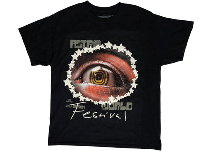 Travis Scott Starry Eyed Tee T-Shirt Black - authentic Travis Scott apparel