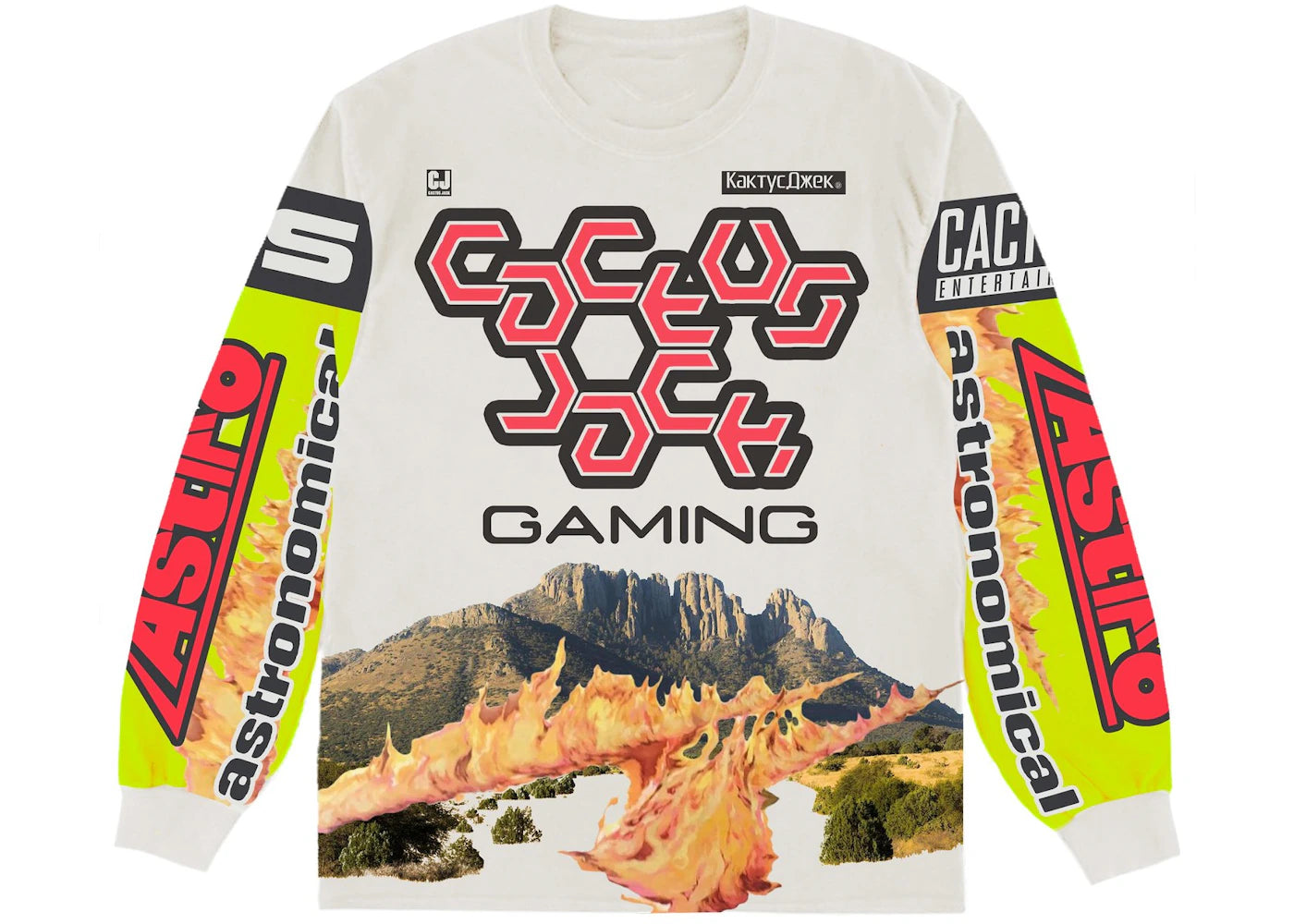 Travis Scott The Scotts Cj Gaming II L/S Jersey White/Multi - vue secondaire A