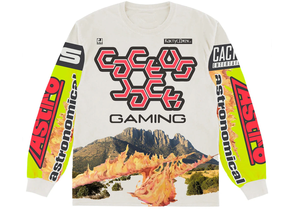 Travis Scott The Scotts Cj Gaming II L/S Jersey White/Multi - vue 360