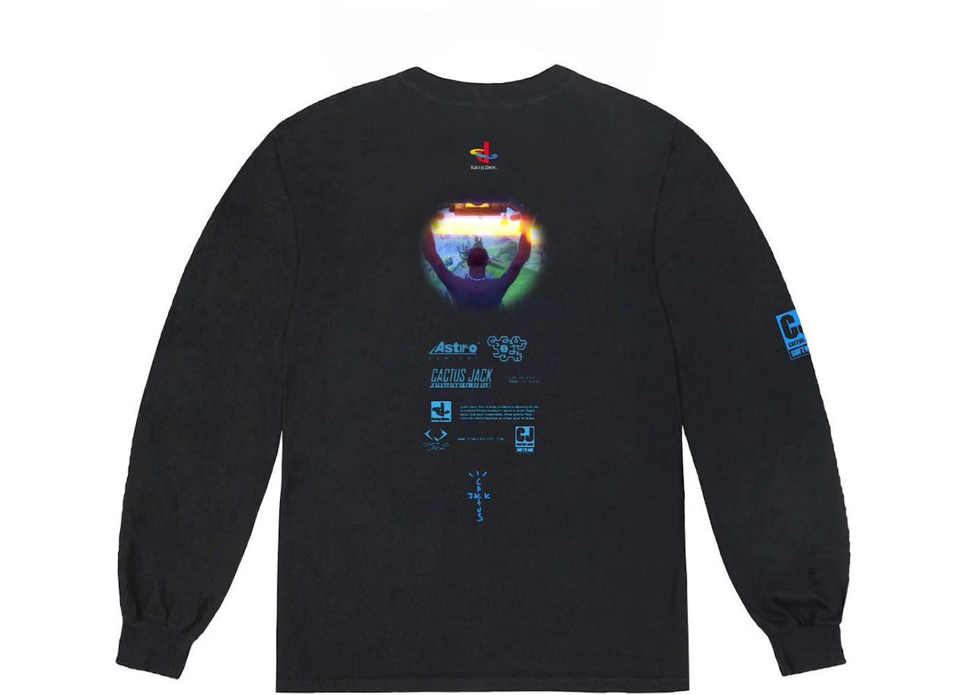 Travis Scott The Scotts Cj Portal Langarmshirt Schwarz - vue secondaire A