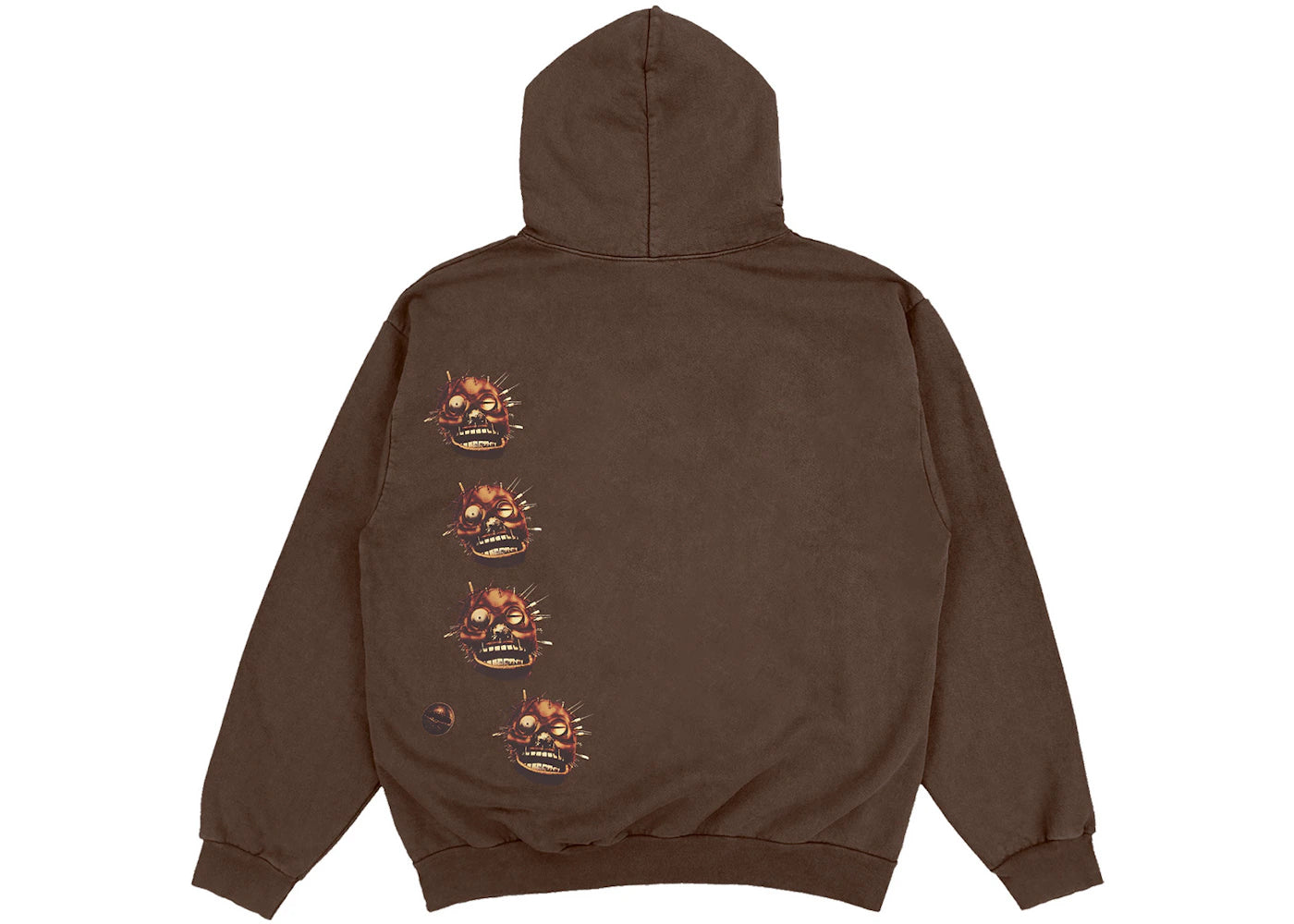 Travis Scott Utopia A2 Hooded Sweatshirt Brown - vue secondaire B