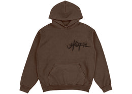Travis Scott Utopia A2 Hooded Sweatshirt Brown - apparel view 2