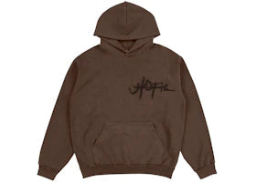 Travis Scott Utopia A2 Hooded Sweatshirt Brown - authentic Travis Scott apparel