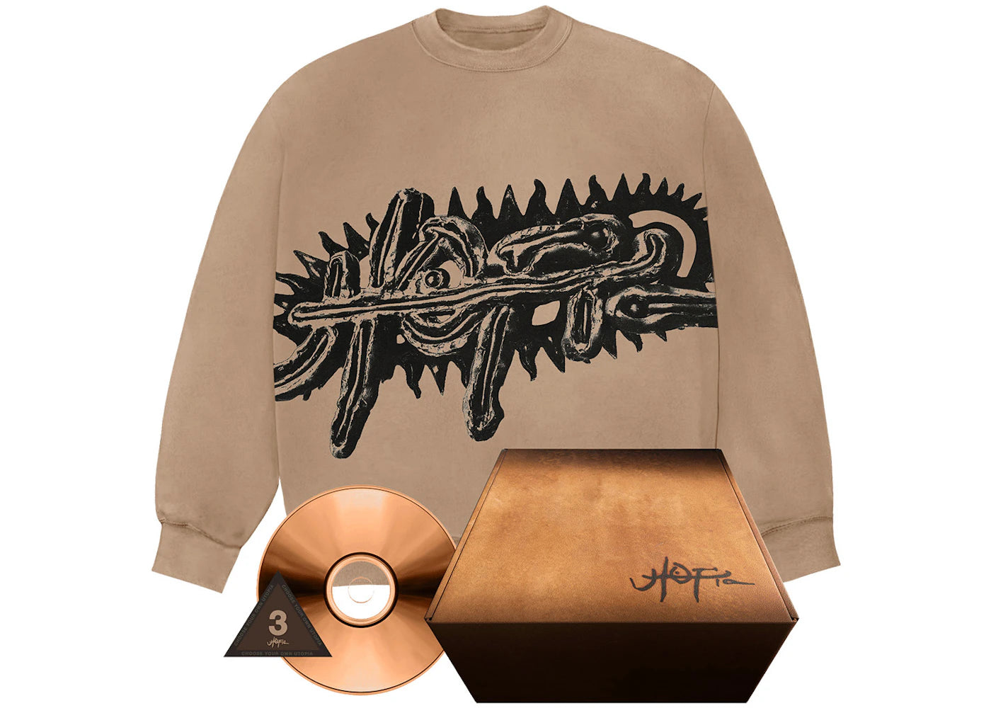 Travis Scott Utopia A3 Box Set Pack Light Brown - vue 360