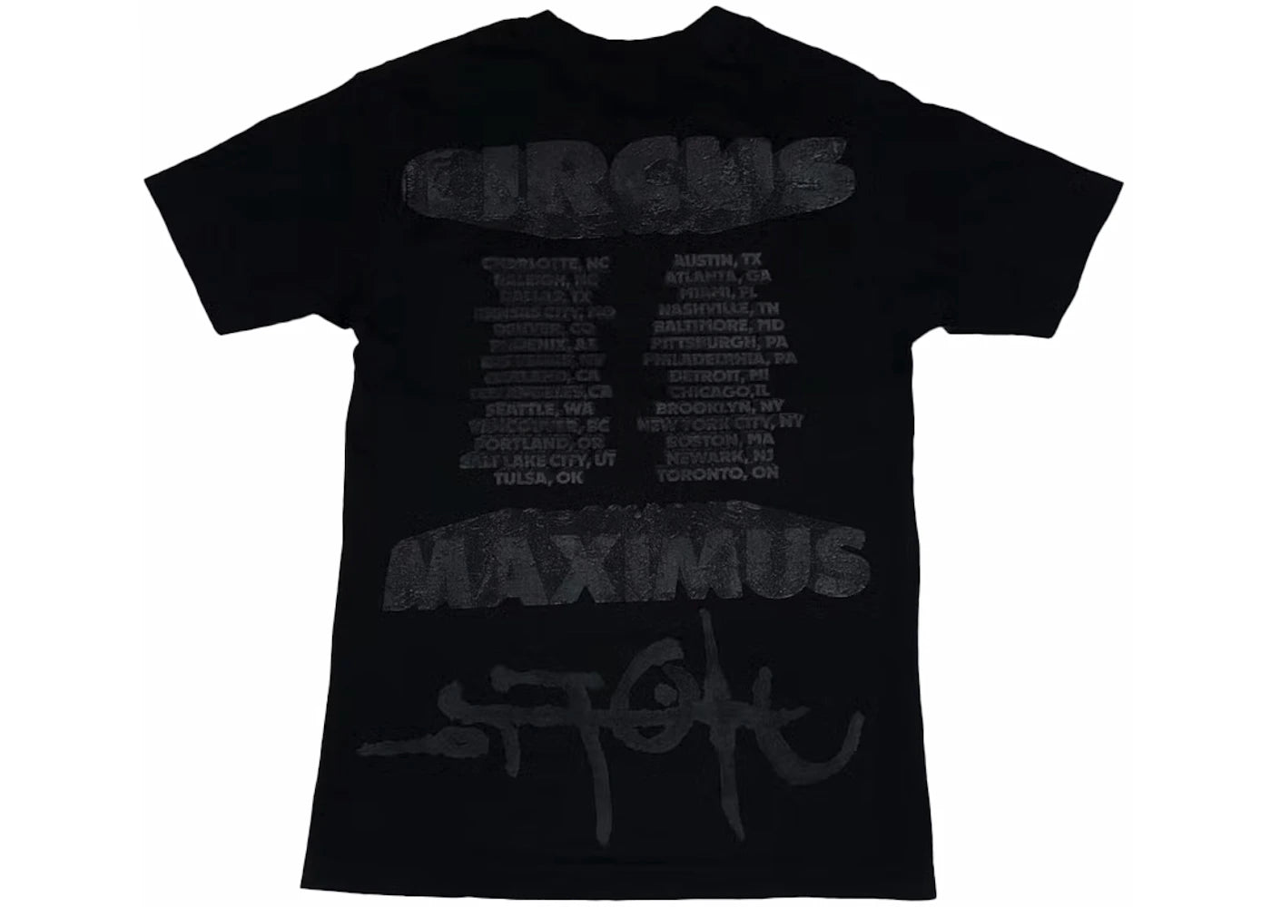 Travis Scott Utopia Circus Maximus 2023 Tour II Tee Black - vue secondaire A