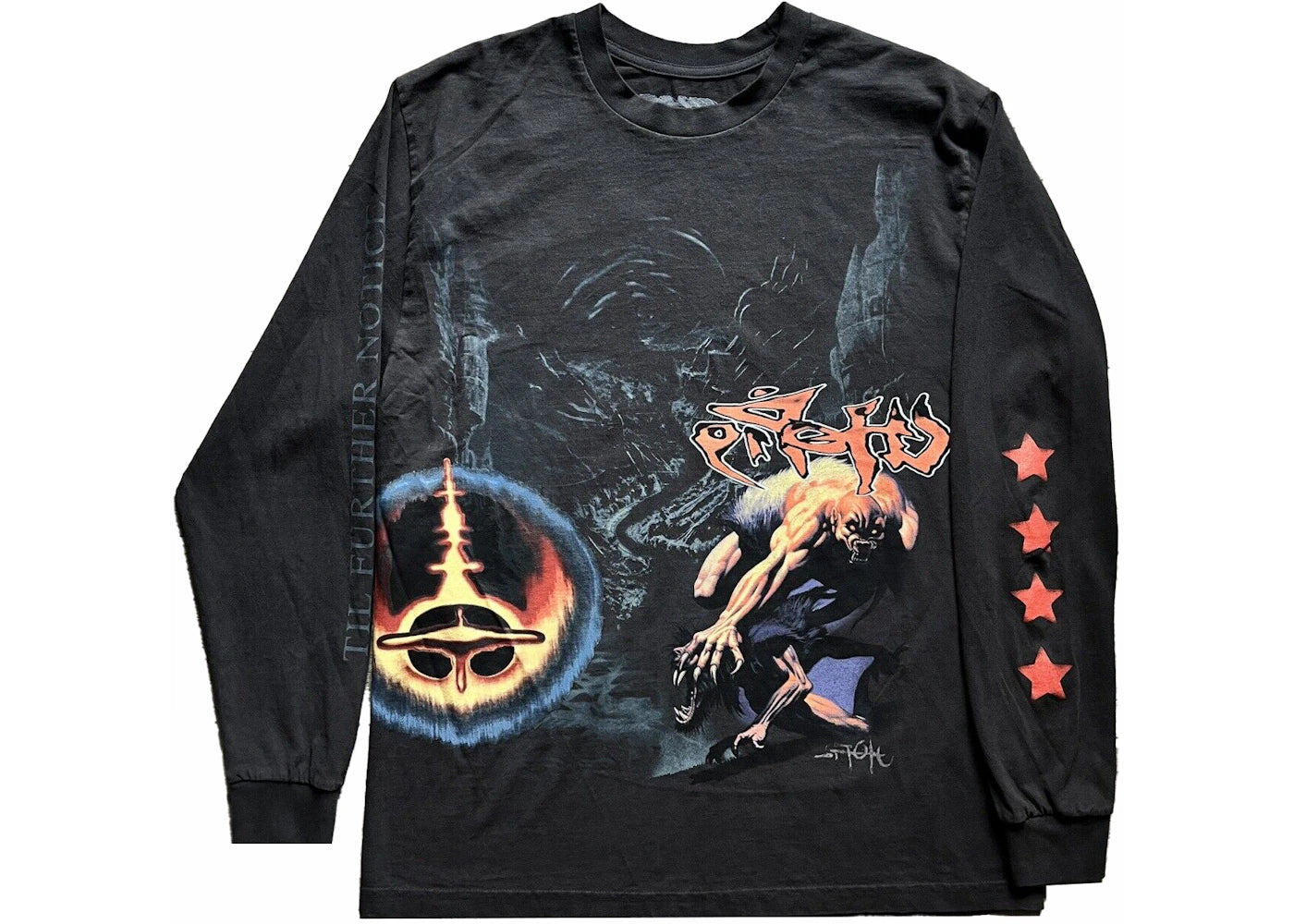 Travis Scott Utopia Circus Maximus 2023 Tour L/S Tee Black - vue secondaire A