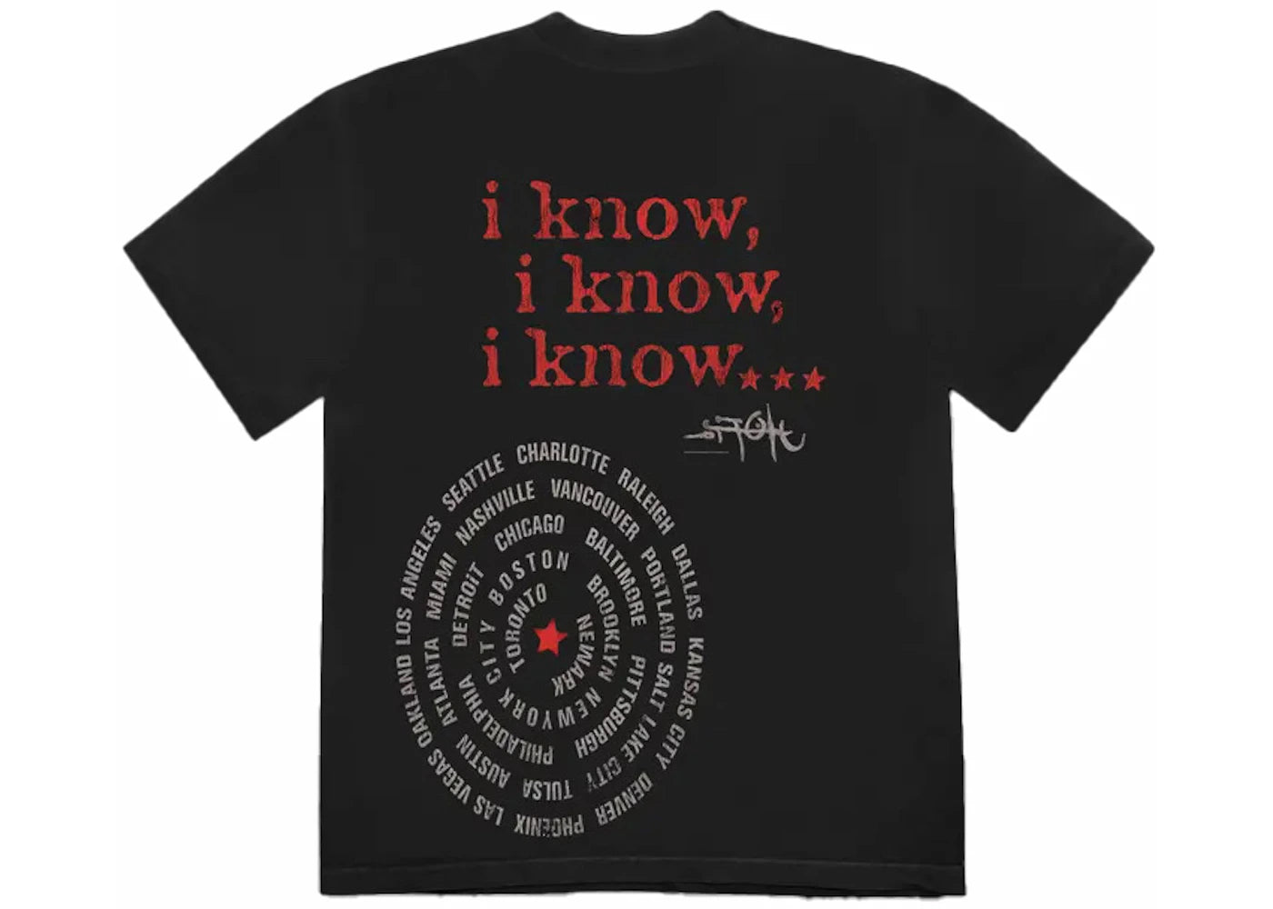 Travis Scott Utopia Circus Maximus 2023 Tour Tee Black - vue secondaire A
