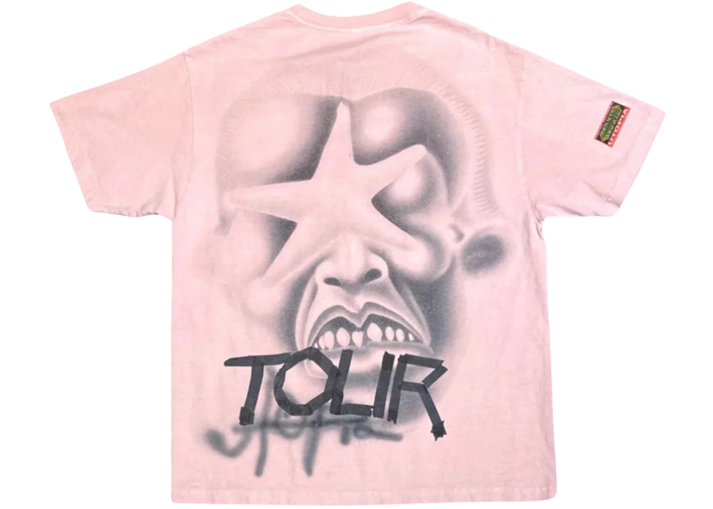Travis Scott Utopia Circus Maximus Pink Star Tee Pink - vue 360