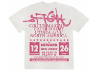 Travis Scott Utopia Is In Newark Tee White