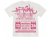 Travis Scott Utopia Is In Newark Tee White