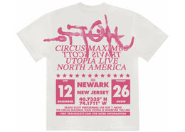 Travis Scott Utopia Is In Newark Tee White - product view 2