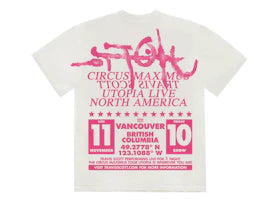 Travis Scott Utopia Is In Vancouver Exclusive Circus Maximus Tee White - vue 360