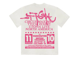 Travis Scott Utopia Is In Vancouver Exclusive Circus Maximus Tee White - product view 2