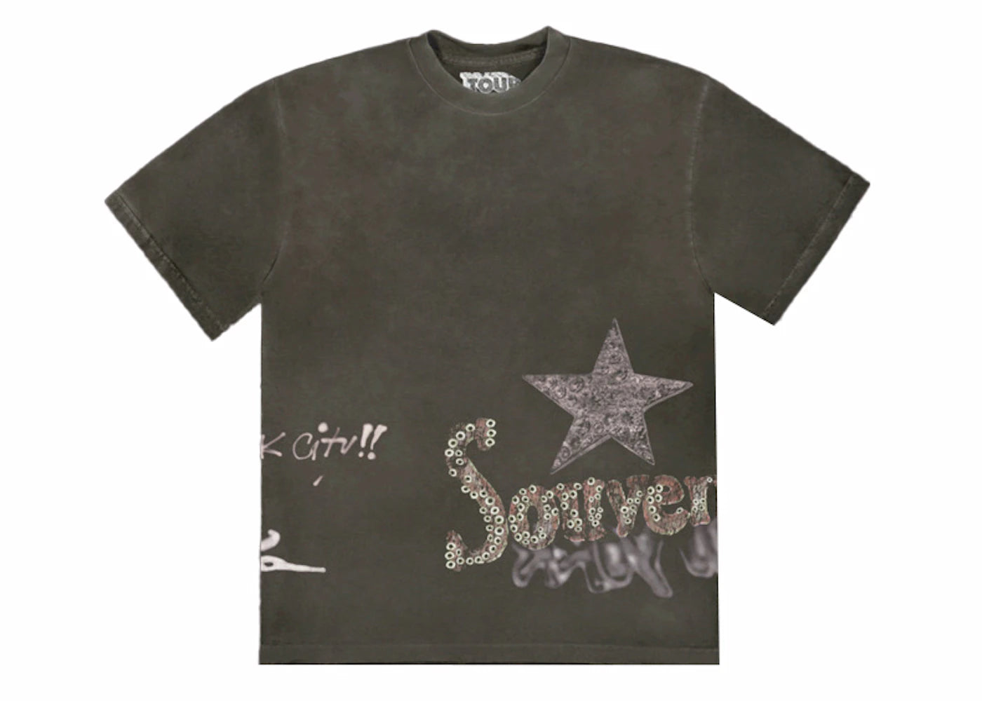 Travis Scott Utopia NYC Tee Multicolor - vue 360