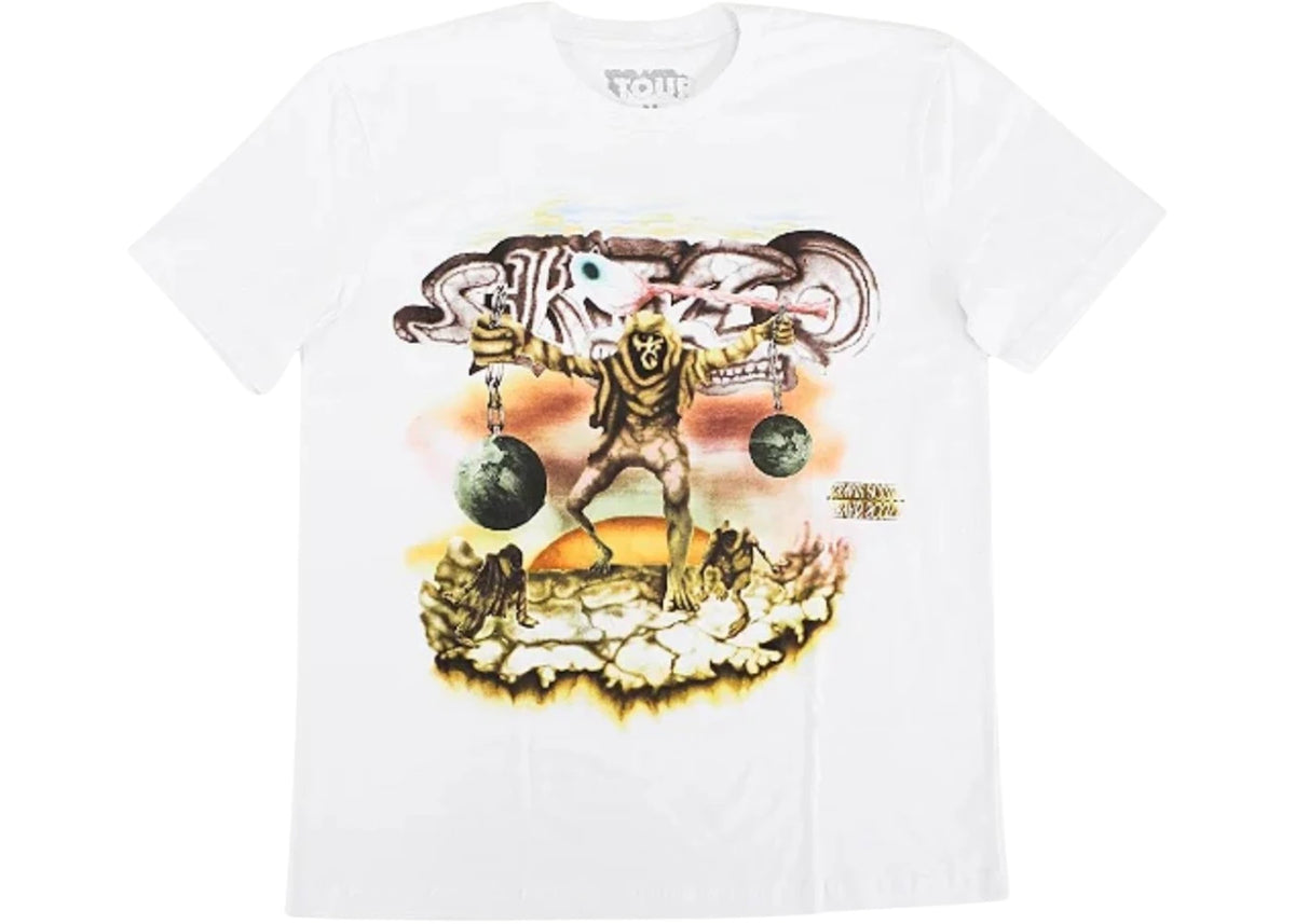 Travis Scott Utopia Tour Skitzo Circus Maximus South America Tee White - vue secondaire A