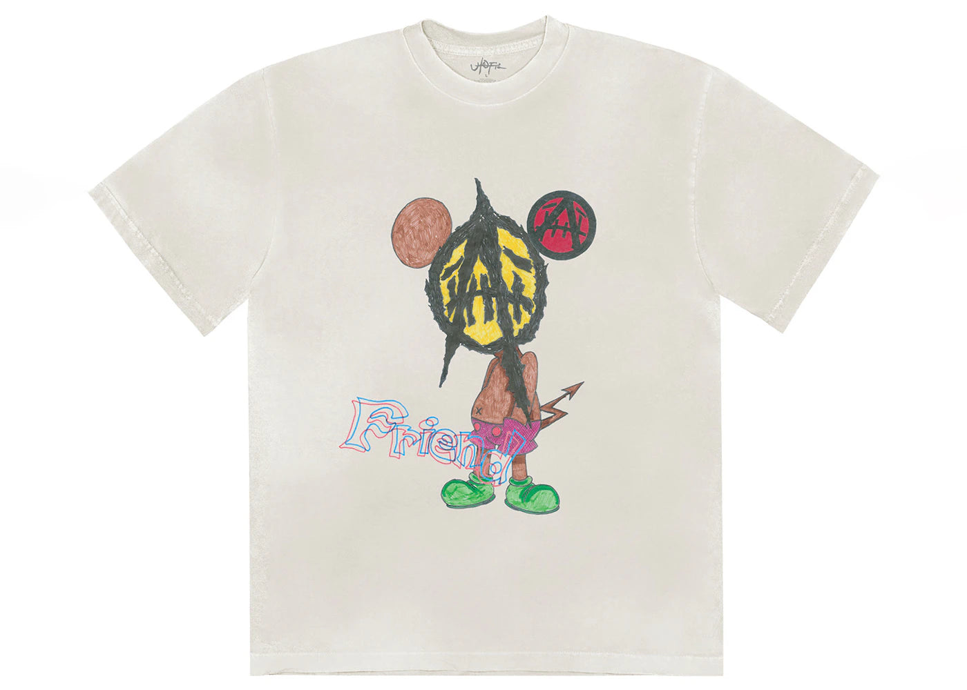 Travis Scott Utopia x St Michael 2A Tee White - vue secondaire A