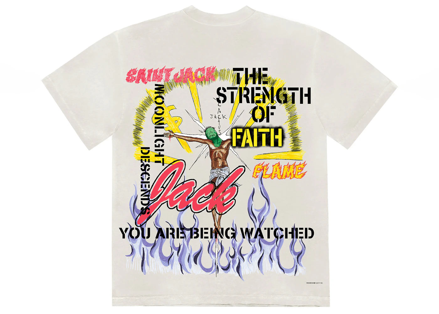 Travis Scott Utopia x St Michael 3A Tee White - vue secondaire B