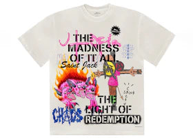 Travis Scott Utopia x St Michael 3A Tee White - vue 360