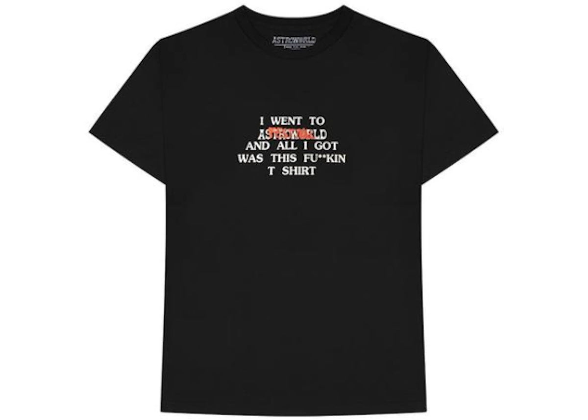 Travis Scott Where Were You Tee Black - vue 360