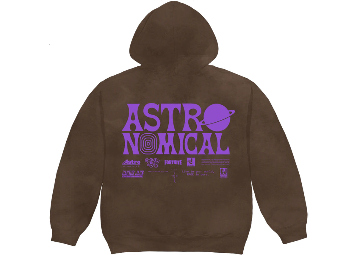 Travis Scott World Event Hoodie Bleached Black - vue secondaire B
