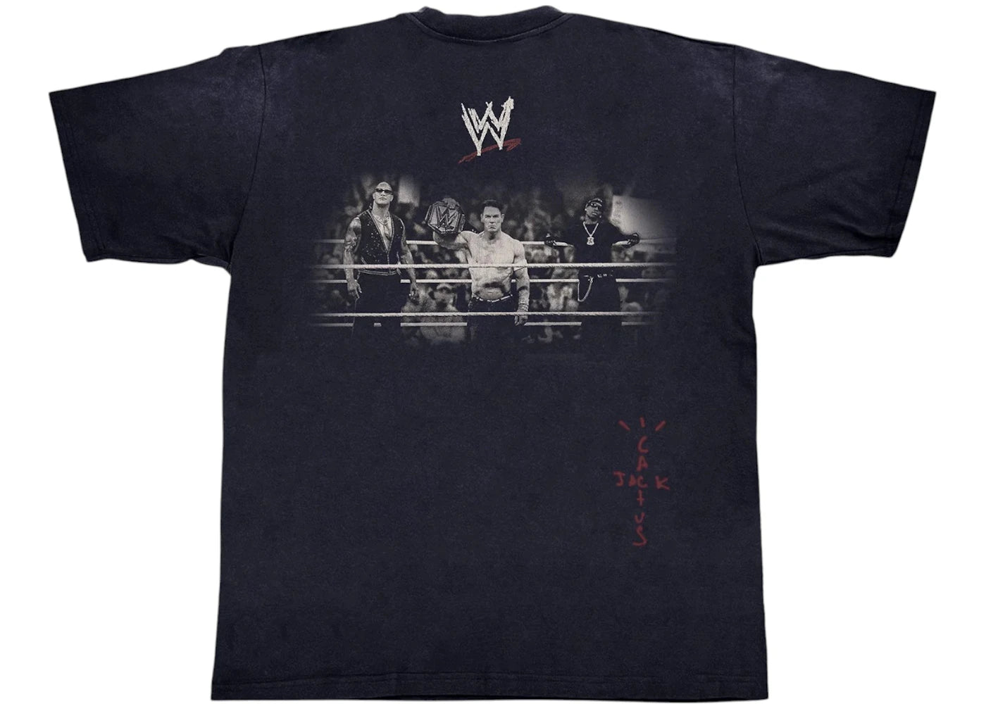 Travis Scott Wrestling Is Real T-shirt Black - vue secondaire A