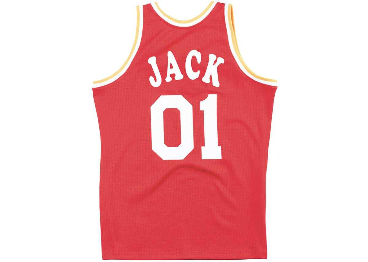 Travis Scott x BR x Mitchell & Ness Rockets Jersey Red - vue secondaire B