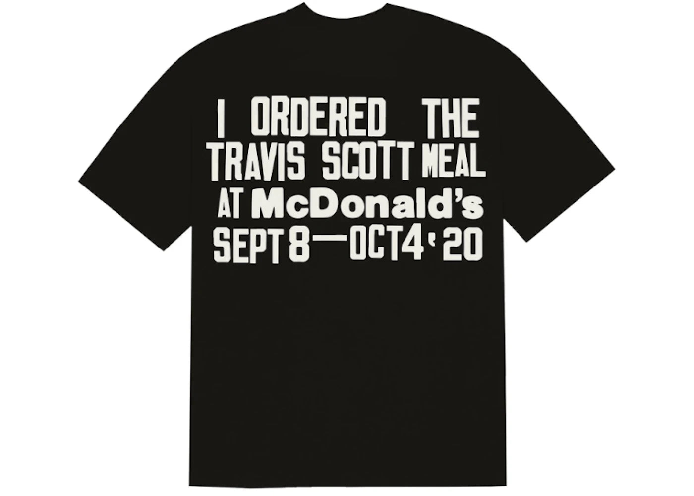 Travis Scott x CPFM 4 CJ Burger Mouth T-Shirt Black - vue secondaire B