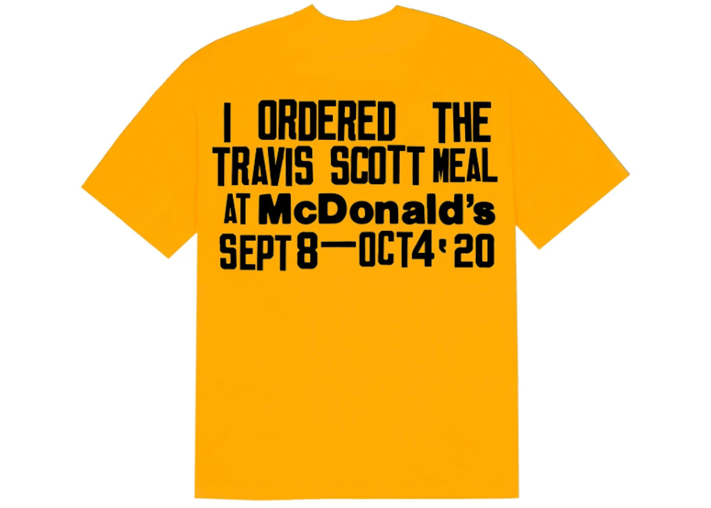 Travis Scott x CPFM 4 CJ Burger Mouth T-Shirt Gold - vue secondaire B
