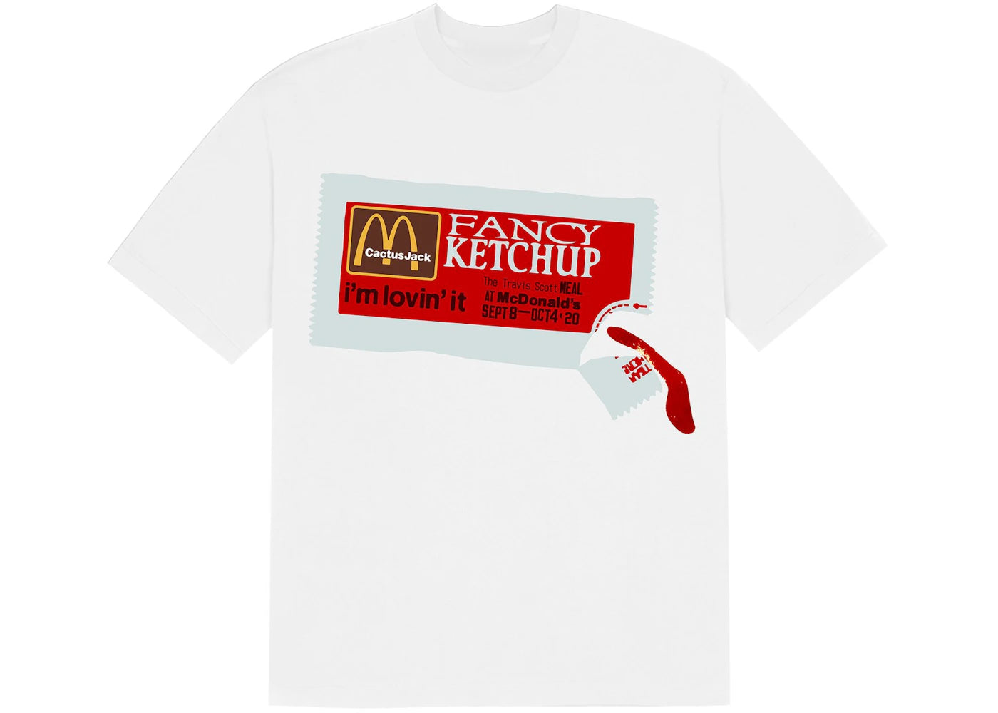Travis Scott x CPFM 4 CJ Ketchup T-Shirt White - vue secondaire A