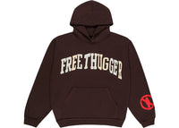 Travis Scott x Cactus Plant Flea Market „Free Thugger“ Hoodie Braun