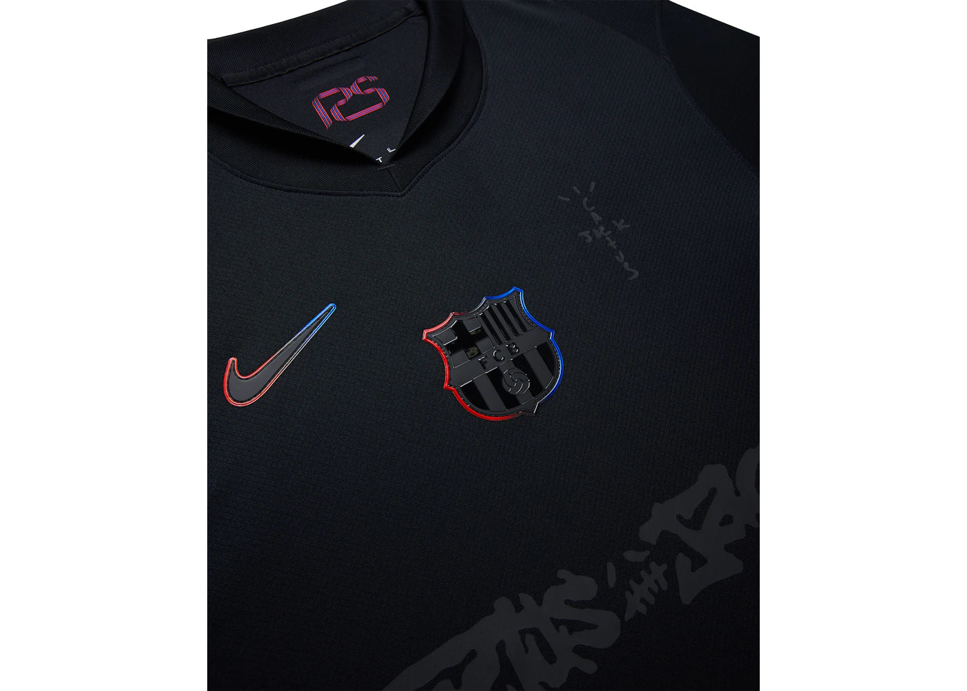 Travis Scott x FC Barcelona 2024/25 Match Away Cactus Jack Jersey Black - vue secondaire B