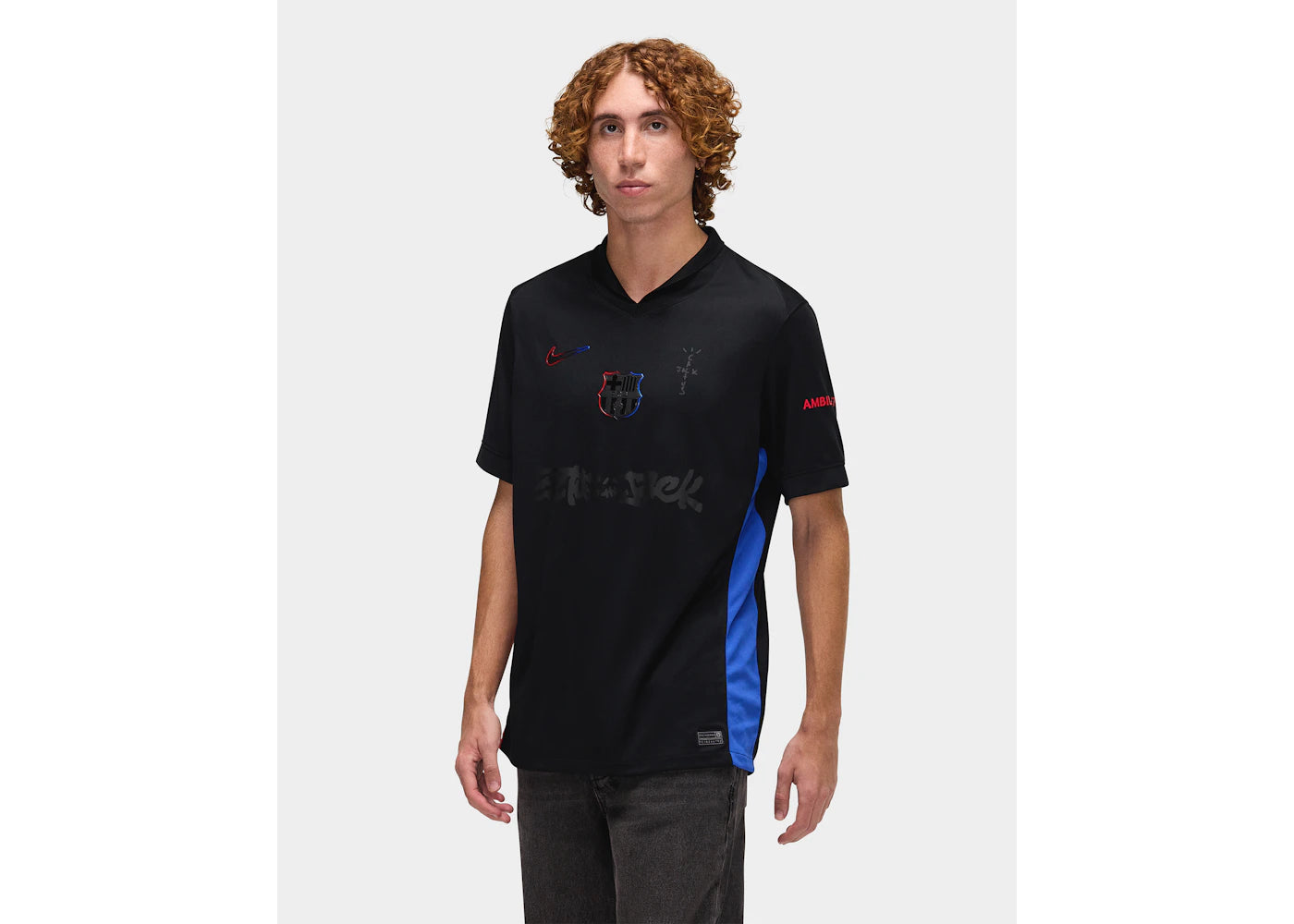 Travis Scott x FC Barcelona 2024/25 Match Away Cactus Jack Jersey Black