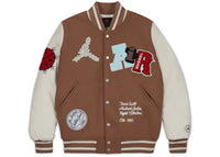 Travis Scott x Jordan Varsity Jacket Antique Brown