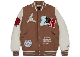 Travis Scott x Jordan Varsity Jacket Antique Brown