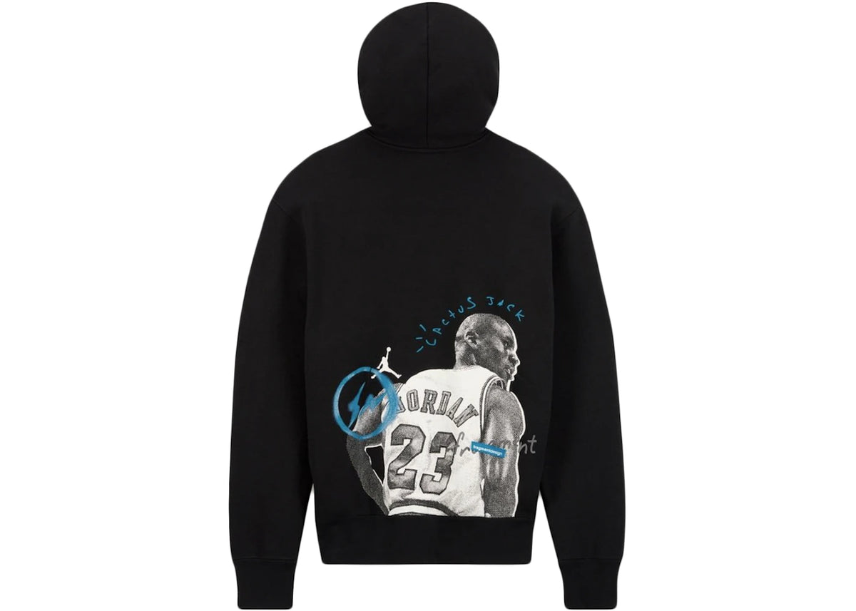 Travis Scott x Jordan x Fragment Hoodie Black - vue secondaire B