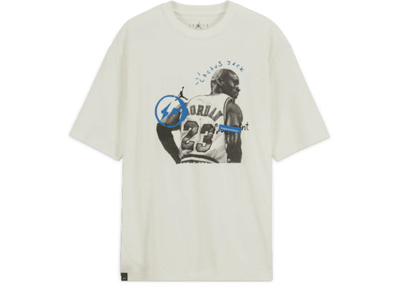 Travis Scott x Jordan x Fragment T-shirt White sneakers - authentic Travis Scott shoes
